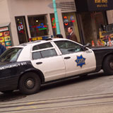 Police+car+on+street+in+San+Francisco