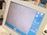 Monitor+showing+an+intra+cytoplasmic+sperm+injection+%28selective+focus%29