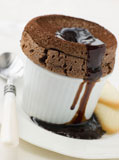 Hot+Chocolate+Souffle+with+Chocolate+sauce+and+Langue+de+Chat+Biscuits
