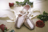 Pair+of+ballet+slippers+with+three+roses