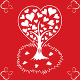 Valentines+Day+background+with+tree+and+hearts