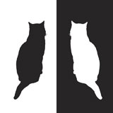 black+and+white+cat+silhouettes%2C+vector+illustration