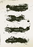 abstract+grunge+banners+made+from+splashes+-+vector+illustration