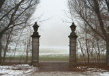 Gate+onto+a+Foggy+Field+on+a+Winter+Day+