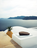 summer scene in santorini island, greece