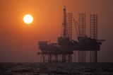 Oil+Rig+at+Sunset