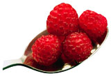 raspberries+on+a+spoon