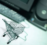 Shopping+cart+and+computer