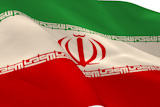 The flag of Iran