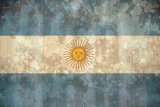 Argentina flag in grunge effect