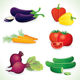 Fresh+Vegetables+-+set+of+detailed+vector+illustrations+and+icons