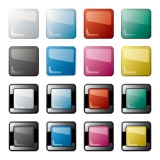 Abstract colorful buttons set