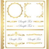 gold frame set