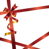 ribbon background red