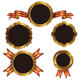 gold emblem set