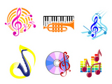 Set+of+musical+symbols%2C+emblems+and+icons