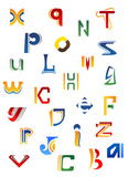 Set+of+full+alphabet+decorative+letters+in+different+design+isolated+on+white+background