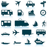 transportation+icon+set