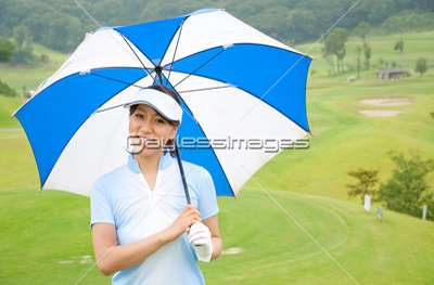 女性ゴルファー