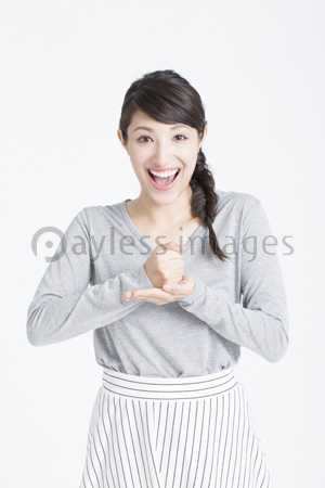 閃いた女性 ストックフォトの定額制ペイレスイメージズ