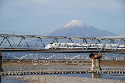 富士山、富士川と新幹線