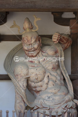 法隆寺中門の金剛力士像の写真 イラスト素材 Gf ペイレスイメージズ