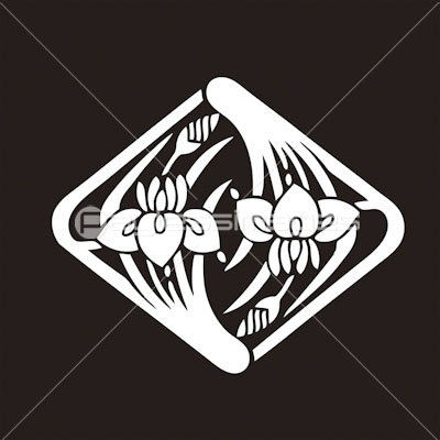 入れ違い杜若菱 いれちがいかきつばたひし 商用利用可能な写真素材 イラスト素材ならストックフォトの定額制ペイレスイメージズ