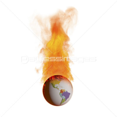 燃える地球 ストックフォトの定額制ペイレスイメージズ
