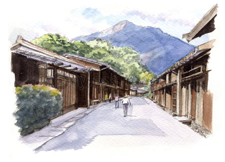 妻籠宿 - 商用利用可能な写真素材・イラスト素材ならストックフォトの