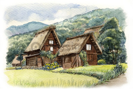 白川郷の合掌造り - 商用利用可能な写真素材・イラスト素材なら