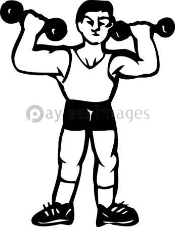 ダンベル運動 ストックフォトの定額制ペイレスイメージズ
