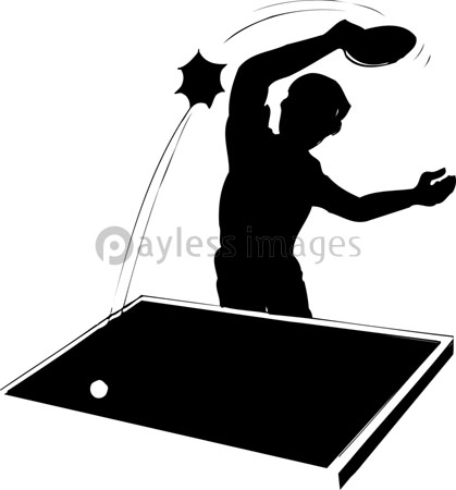 卓球のシェイクハンドのシルエット 商用利用可能な写真素材 イラスト素材ならストックフォトの定額制ペイレスイメージズ
