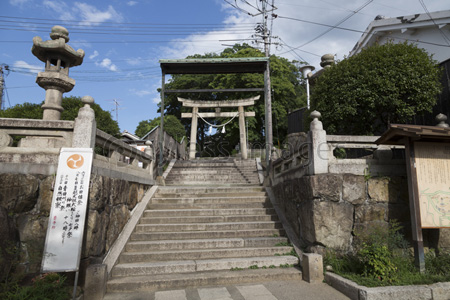 阿智神社参道の石段と鳥居 商用利用可能な写真素材 イラスト素材ならストックフォトの定額制ペイレスイメージズ