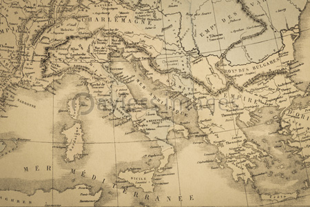 アンティークの世界地図 イタリア ストックフォトの定額制ペイレスイメージズ