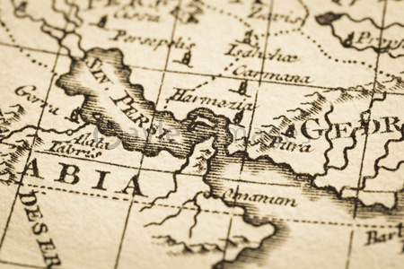 アンティークの世界地図 ペルシャ湾とホルムズ海峡 ストックフォトの定額制ペイレスイメージズ