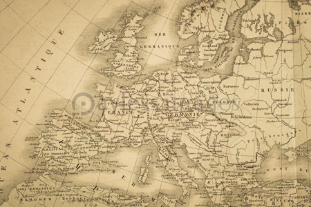 アンティークの世界地図 ヨーロッパ大陸 商用利用可能な写真素材 イラスト素材ならストックフォトの定額制ペイレスイメージズ