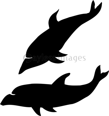 イルカのシルエット 商用利用可能な写真素材 イラスト素材ならストックフォトの定額制ペイレスイメージズ