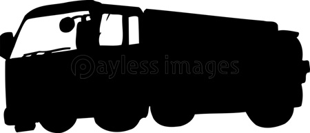 タンクローリーのシルエット ストックフォトの定額制ペイレスイメージズ