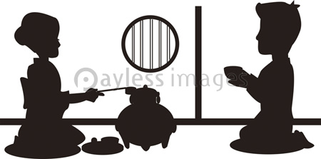 茶道のシルエット 商用利用可能な写真素材 イラスト素材ならストックフォトの定額制ペイレスイメージズ