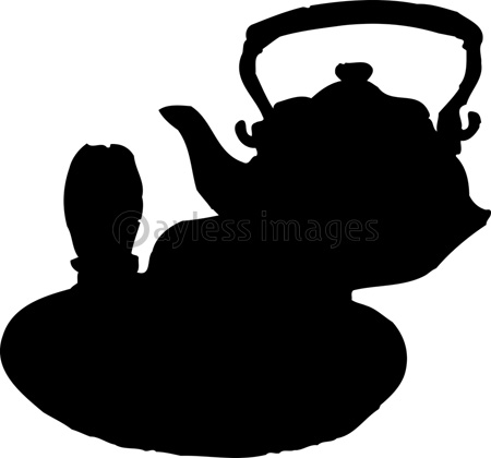 茶道具のシルエット 商用利用可能な写真素材 イラスト素材ならストックフォトの定額制ペイレスイメージズ