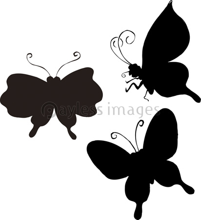蝶のシルエット 商用利用可能な写真素材 イラスト素材ならストックフォトの定額制ペイレスイメージズ