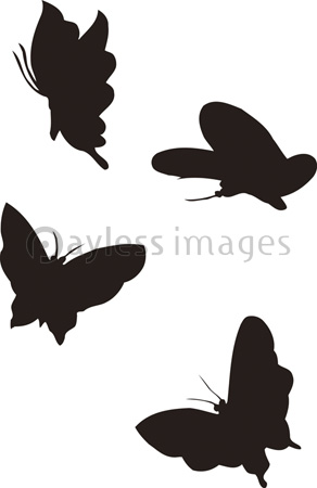 蝶のシルエット 商用利用可能な写真素材 イラスト素材ならストックフォトの定額制ペイレスイメージズ
