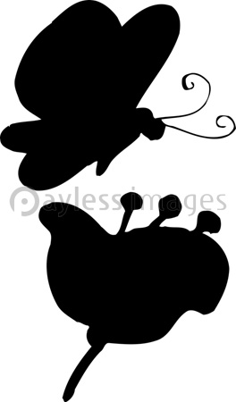 蝶のシルエット ストックフォトの定額制ペイレスイメージズ