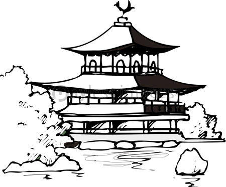 ダウンロード可能 金閣寺 イラスト Free Cute Illustrations Stock Illustration