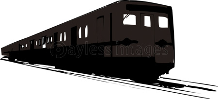 電車のシルエット 商用利用可能な写真素材 イラスト素材ならストックフォトの定額制ペイレスイメージズ