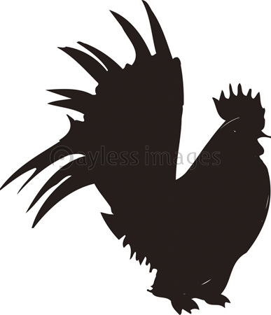 ニワトリのシルエット 商用利用可能な写真素材 イラスト素材ならストックフォトの定額制ペイレスイメージズ