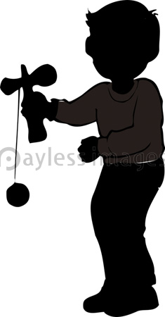 竹馬をしているのシルエットの写真 イラスト素材 Gf2200721965 ペイレスイメージズ