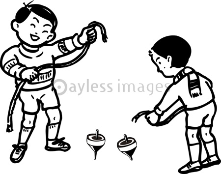 こま回し ストックフォトの定額制ペイレスイメージズ