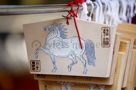 日光東照宮】御神木 十二支御絵馬 絵馬掛け