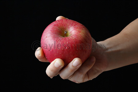 リンゴを持つ男性の手 商用利用可能な写真素材 イラスト素材ならストックフォトの定額制ペイレスイメージズ
